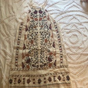 Zara embroidered tank dress